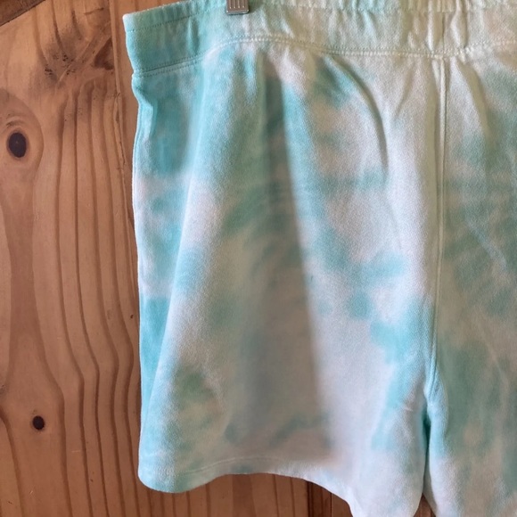 Women's Gap Tie-Dye green white pull on sweatshorts shorts size XL - NWT - Picture 9 of 10
